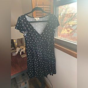 Jessica Simpson black floral dress L